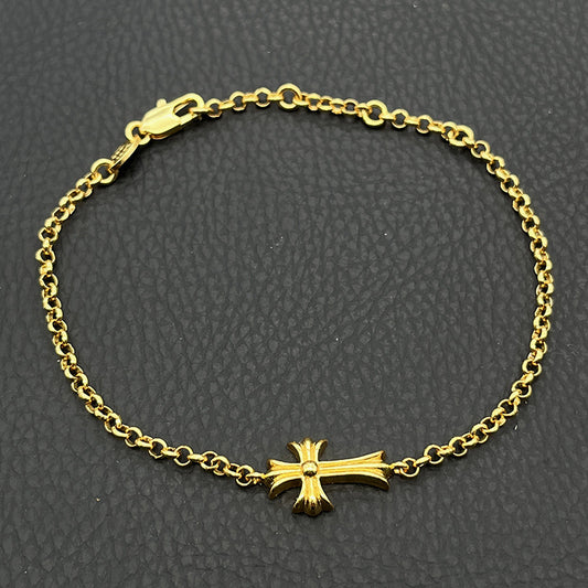 Adjustable cross bracelet